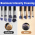 Upgrade Electric Makeup Brush Cleaner Machine, Automatic Spinner for All Size Brushes, Blue