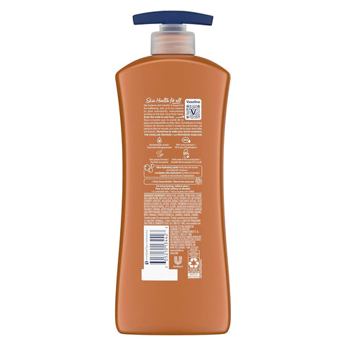 Vaseline Intensive Care Body Lotion for Dry Skin Cocoa Radiant Lotion Made with Ultra-Hydrating Lipids and Pure Cocoa Butter for a Long-Lasting, Radiant Glow 20.3 oz, Pack of 3