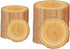 Vankcp 160 Pieces Wood Grain Paper Plates, 7" 9" Rustic Wood Slice Plate,
