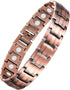 Feraco Copper Bracelet for Men, 99.99% Pure Copper Gift with Adjustable Sizing Tool