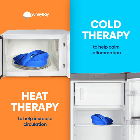 SunnyBay Microwave Heating Pad, Microwavable Neck and Shoulder Wrap for Pain Relief