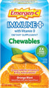 Emergen-C Immune+ Chewables 1000mg Vitamin C with Vitamin D Tablet, Immune Support