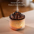 Segrehy 5V 180ml Volcano Diffuser Essential Oil Humidifier Relaxing Auto Shutoff Warm Atmosphere Flame Mist
