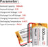 YELUFT 1pcs 3.7V 500mAh 1S 1C 602535 PH2.0 Lithium Polymer Battery Rechargeable Batteries with Protective Board