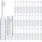 Rtteri 50 Pcs Travel Toothbrush Kit - Bulk Folding Toothbrush with Cover, Portable Travel Size Mini Toothbrush for