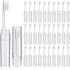 Rtteri 50 Pcs Travel Toothbrush Kit - Bulk Folding Toothbrush with Cover, Portable Travel Size Mini Toothbrush for