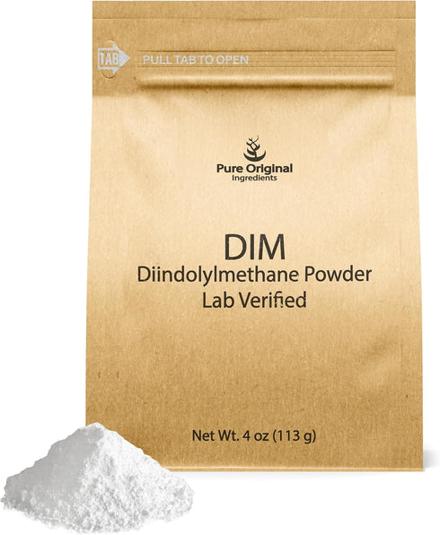 PURE ORIGINAL INGREDIENTS DIM (4 oz) Diindolylmethane Powder, Dietary Supplement, Always Pure, No Additives.