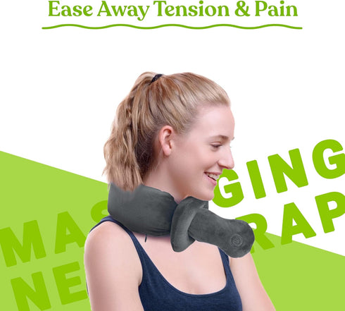 Pursonic Portable Neck & Shoulder Adjustable Massaging Wrap with Soothing Heat to Relax and Soothe Your Neck & Shoulder