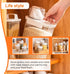 HECHARY Laundry Detergent Dispenser Powder Container & Scent Booster Organizer Includes Brush & Soap Holder Airtight