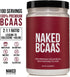Naked BCAAs Amino Acids Powder - Pure 2:1:1 Formula, Vegan Unflavored, 500 Grams, 100 Servings