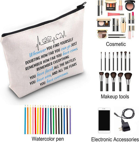ZJXHPO Actress Gift Inspirational Makeup Bag for Broadway Musical Lover (WHE-THEATRE)