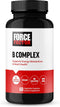 FORCE FACTOR Vitamin B Complex, 60 Vegetable Capsules for Energy, Vitality, Heart Health, Includes B1, B2, B3, B6, B12,