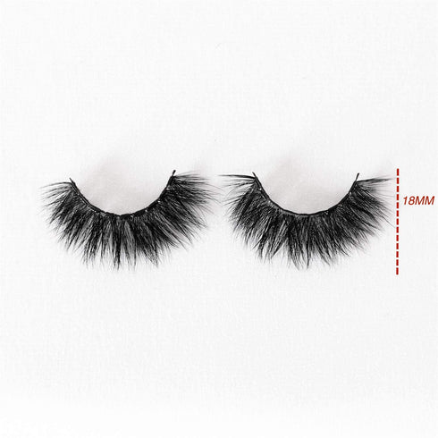 Newcally 3D Fake Eyelashes Pack, 10 Pairs, 18MM Dramatic Faux Mink Thick Long Volume False Eye Lashes