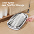 oshang OG7 Flat Mop and Collapsible Bucket, Mop and Bucket for Floor Cleaning, Foldable with Wheels, 2 Microfiber Pads