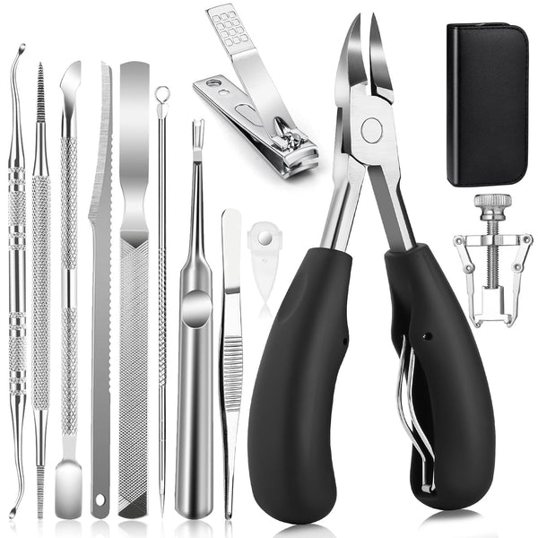 Modacraft 11PCS Ingrown Toenail Removal Kit, Effective Treatment with Toenail Clippers for Thick Toenails