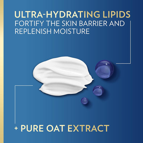 Vaseline Intensive Care Nourishing Moisture Body Lotion for Dry Skin, Ultra-Hydrating Lipids + Pure Oat Extract, 20.3
