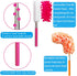 4 Pack House Cleaning Feather Duster Kit, Extendable Pole 13" to 30", Washable Microfiber Duster for Home and Office