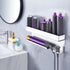 Hair Dryer Holder Wall Mount for Curling Iron Attachment Organizers and Storage, Adhesive Hair Dryer and Curling Iron
