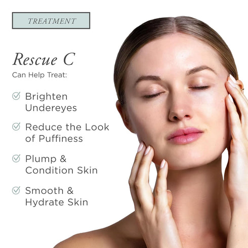 PÜR Beauty Rescue C Brightening Vitamin C & Peptide Eye Cream, 0.5 oz with Vitamin C, Caffeine, and Peptide