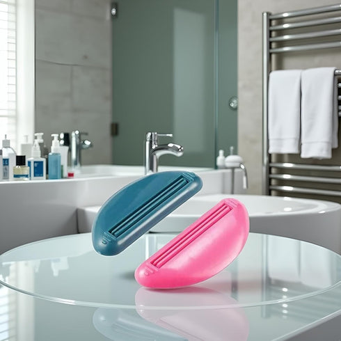 Wentoenapp 2Pcs Toothpaste Squeezer Squeeze Tooth Paste Tube Cosmetics Cleanser Extruder Clamps Toothpaste Dispenser