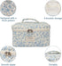Large Cute Makeup Bag, Floral Coquette Aesthetic Cosmetic Bag for Women Girls Travel Organizer