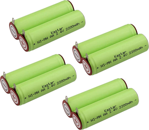 Kastar 4-Pack 2.4V 2200mAh Rechargeable Ni-MH Battery Replacement for 138-10334 & More
