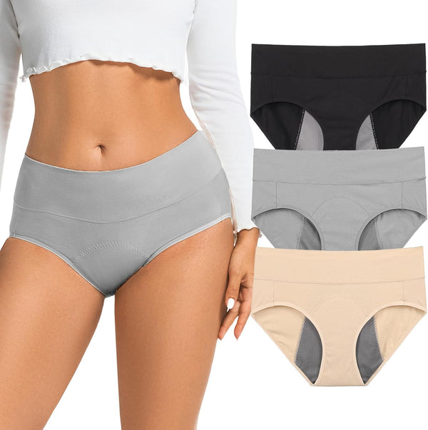 Incontinence Underwear for Women, Quick Dry Postpartum Leakproof Cotton Underwear Stretch Hi-Waist