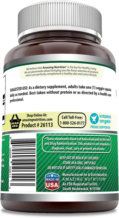 Amazing Formulas GABA 750mg Per Serving Veggie Capsules Supplement | Non-GMO | Gluten Free | 300 Count Made in USA