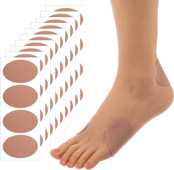 Josojoou 40Pcs Moleskin for Feet Blisters, Adhesive Moleskin Tape Waterproof Breathable Moleskins Padding