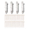 T3 Clip Kit with 4 Alligator Clips and 30 Rose Gold Bobby Pins for Hair Styling and Blow Drying