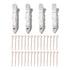 T3 Clip Kit with 4 Alligator Clips and 30 Rose Gold Bobby Pins for Hair Styling and Blow Drying