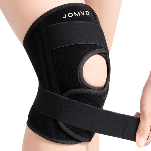 JOMVD Knee Brace for Knee Pain Relief, Adjustable Knee Support with Side