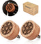 Essential Oil Car Diffuser, 2 PCS Wood Aromatherapy Diffuser with Vent Clip for Car
