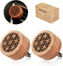 Essential Oil Car Diffuser, 2 PCS Wood Aromatherapy Diffuser with Vent Clip for Car