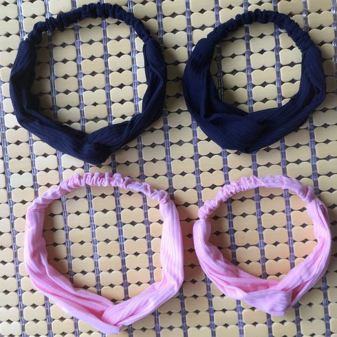 QandSweet Women's and Little Girls' Stretchy Headbands, 8 Pack (8 Colors, 40-52CM) for Fashion & Sports