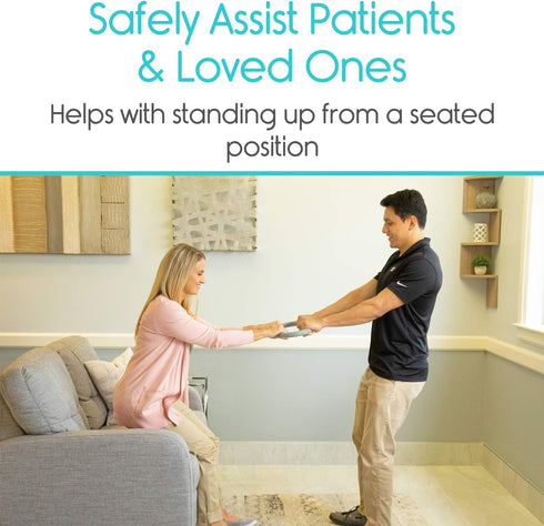 Vive Lift Assist - Patient Lifting Stand for Elderly and Disabled - Medical Safety Standing Loop - Universal Transfer Device for Senior, Caregiver, Therapist, Nurse - Lightweight Mobility Aid (1 Pack)