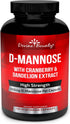 Divine Bounty D-Mannose Capsules - 600mg D Mannose Powder with Cranberry and Dandelion Extract, 120 Veggie Capsules