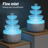 Pssopp Night Light Diffuser, Prevent Dry Burning White Noise Air Humidifiers with Colors Lamp for Bedroom Living Room