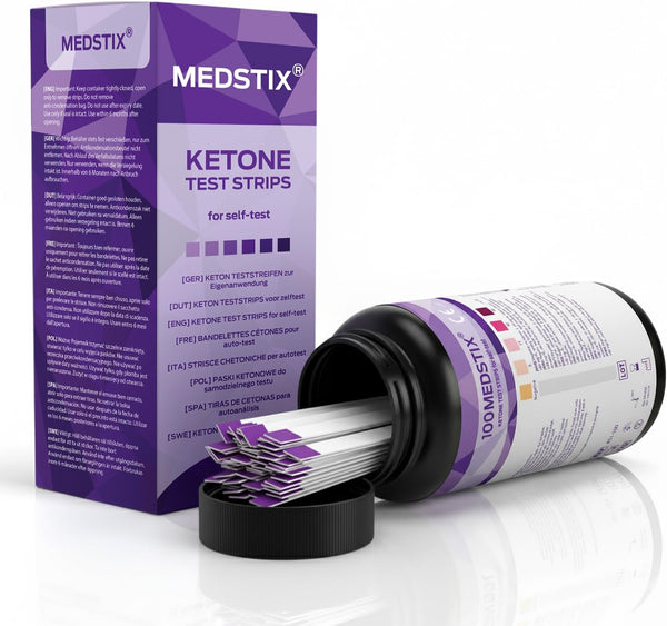 MEDSTIX 100 Ketone Test Strips for Self-Testing | Results in 45 Seconds |
