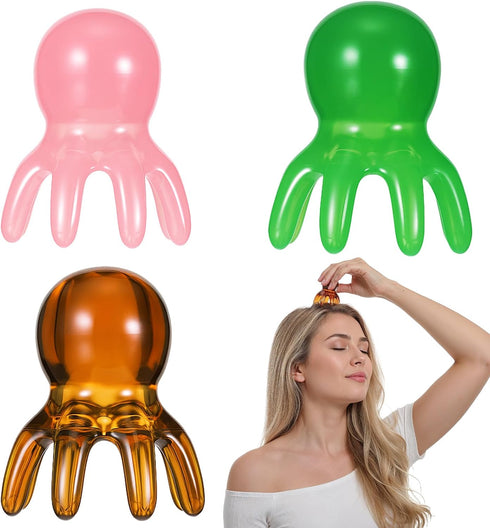 Hpmjz Cute Head Massage Comb Set 3 Pcs Point Massage Comb Manual Scalp