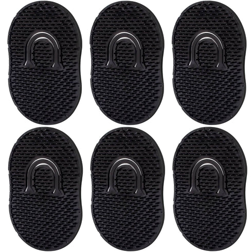 Pocket Hair Palm Combs - Portable Beard Brush, Plastic Palm Finger Hand Brush for Home Travel Use (6 Pack)