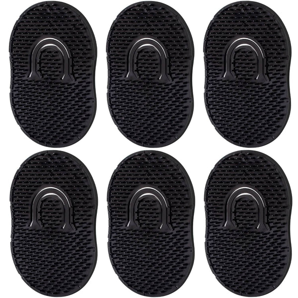 Pocket Hair Palm Combs - Portable Beard Brush, Plastic Palm Finger Hand Brush for Home Travel Use (6 Pack)
