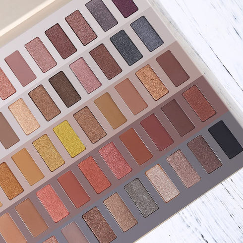 UCANBE 60 Colors Naked Eyeshadow Palette, Warm Neutral Nudes Makeup Pallet, Natural Matte Glitter Shimmer