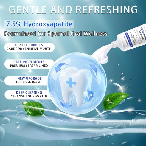 zdiwond 7.5 (2) nHAP Hydroxyapatite Toothpaste - Nano Hydroxyapatite Whiteing Teeth | Enamel Repair | Fluoride-Free |