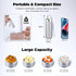 Zannaki Metal Travel Pill Organizer - Portable Waterproof Weekly Pill Box, Large Aluminum Alloy Container