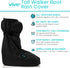 Vive Walking Boot Cover Waterproof - for Medical Orthopedic Brace & Cast, Fractured Foot Accessories - Prevents