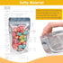 SumDirect Reusable Aluminium Foil Zipper Stand Up Food Pouches Bags for Food Storage, 3.5x5.9 Inches, 2.8oz, Pack of 50