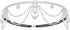 SWEETV Roaring 20s Crystal Rhinestone Head Chain Jewelry, Silver Headpiece Hair Accessories
