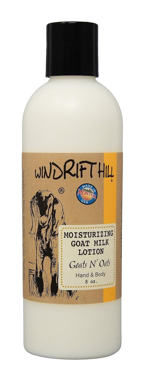 Windrift Hill Moisturizing Goat's Milk Lotion, Goats N' Oats (Almond)