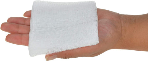 Dealmed 4" x 4" Surgical Sponges, 12-Ply Absorbent Woven Gauze Pads, 200 Count for First Aid